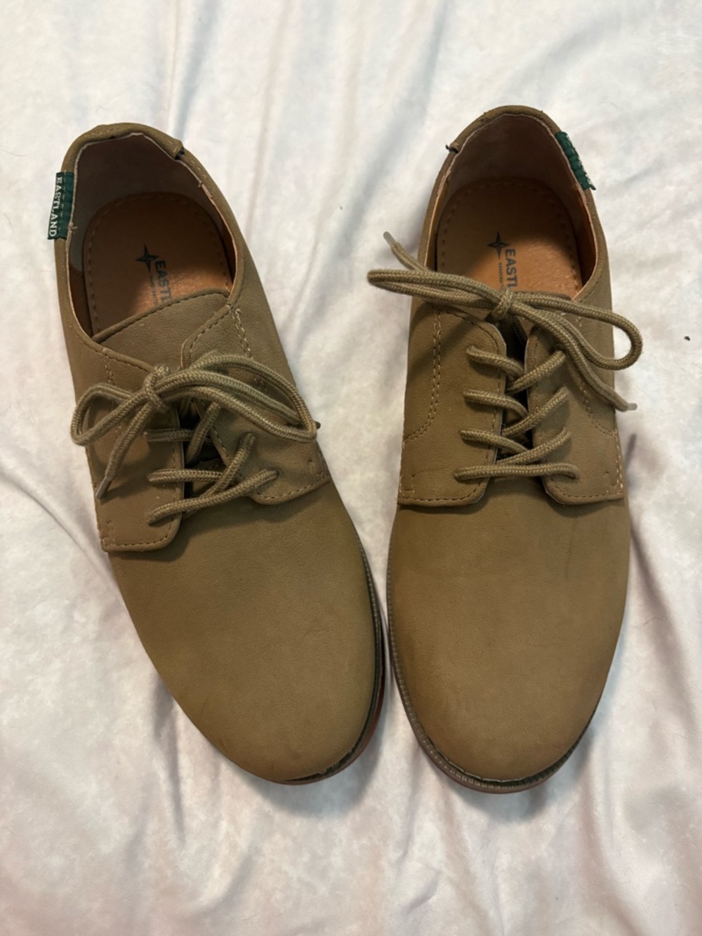 Eastland Buck Suede Oxford Shoes in Tan suede Lace Up Unisex Shoe EU 40 - Picture 7 of 13